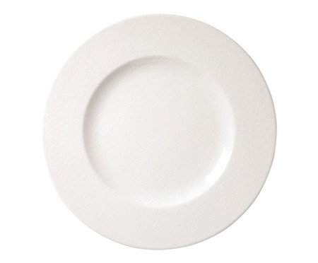 Prato para Sobremesa de Porcelana Quartzo