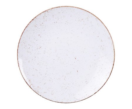 Prato para Sobremesa de Porcelana Rustico