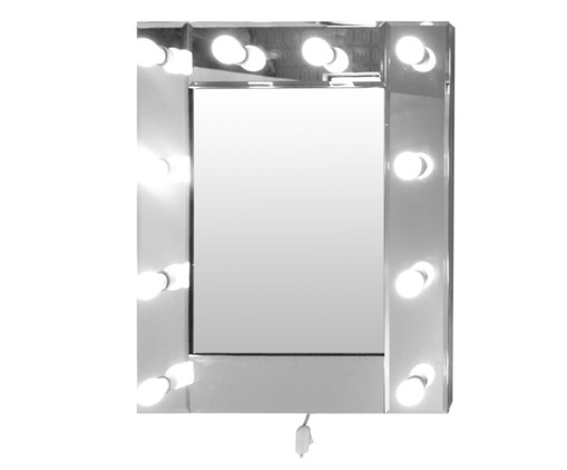 Espelho de Parede Camarim Bivolt - 65X75cm, Prata / Metálico | WestwingNow