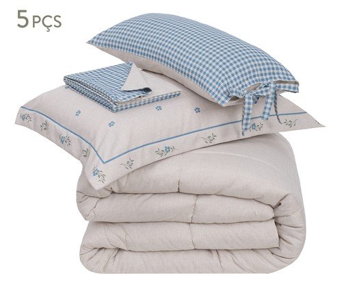 Jogo de Cobre-Leito Alice Azul Claro, beige | WestwingNow