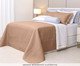 Cobre-leito Plaza Dupla Face - Amendoa/Palha, beige | WestwingNow