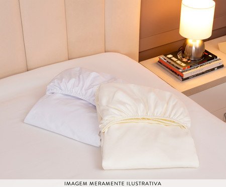Lençol Soft com Elastico - Branco | Westwing