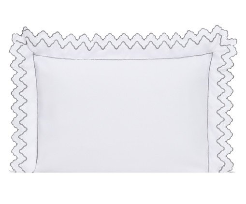 Fronha Organic com Laise - Gris, grey | WestwingNow