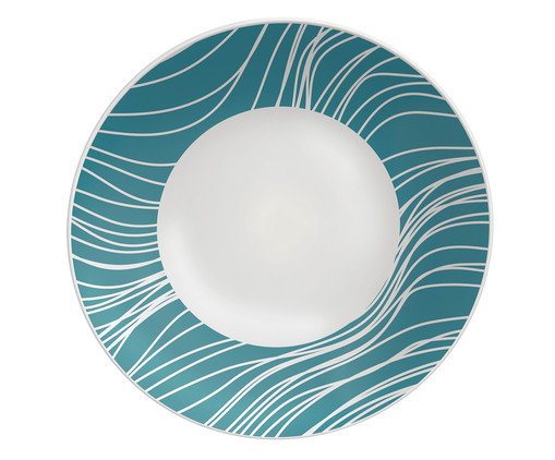 Prato de Sobremesa em Porcelana Clarice, Azul | WestwingNow