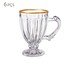 Jogo de Xícaras para Chá com Borda Dourada Coffe, transparente | WestwingNow