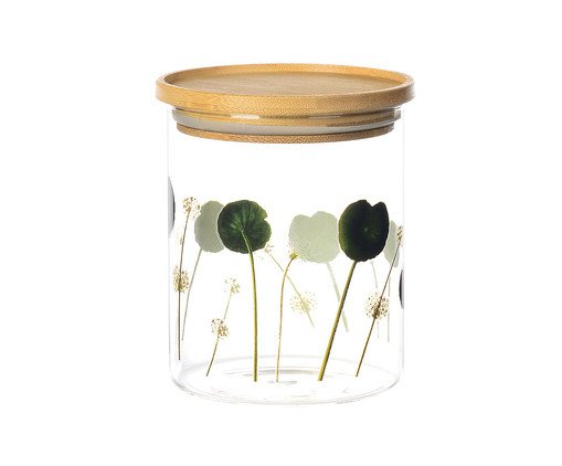 Porta Mantimento Redondo Natureza Viva, transparente | WestwingNow