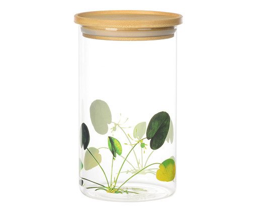 Porta Mantimento Redondo Natureza Viva, transparente | WestwingNow