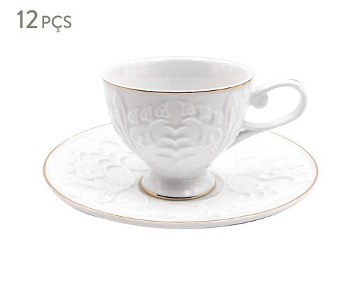 Jogo de Xícaras para Café Scarlet, branco | WestwingNow