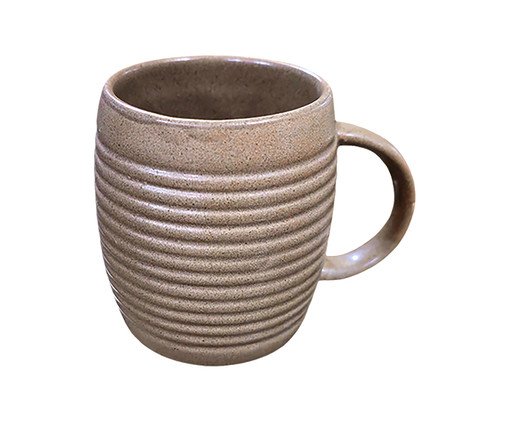 Caneca em Cerâmica Friese Marrom, bege | WestwingNow