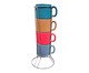 Jogo de Xícaras para Café Striatto Colorido, colorido | WestwingNow
