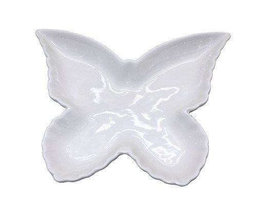 Petisqueira em Cristal Ecológico Blanc Borboleta ll, branco | WestwingNow