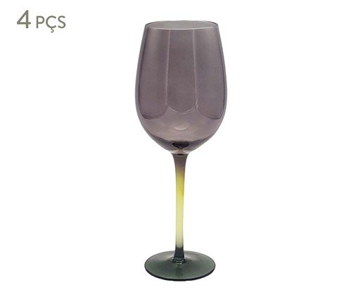 Jogo de Taças para Vinho Twilight, cinza | WestwingNow
