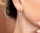Brinco Haste Articulável com Zircônias Aço Inoxidável - 1,5X0,3cm, Prata ou Metálico | WestwingNow