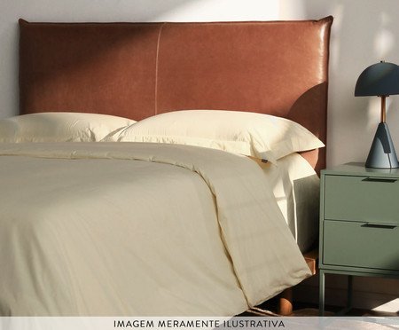 Cabeceira em Couro Sova Caramelo | Westwing