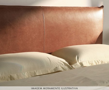 Cabeceira em Couro Sova Caramelo | Westwing