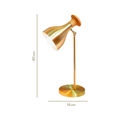 Luminária de Mesa Kamilla Dourado  - Bivolt | WestwingNow