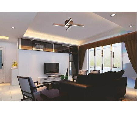 Plafon de Led 22W Maze Preto Bivolt | Westwing