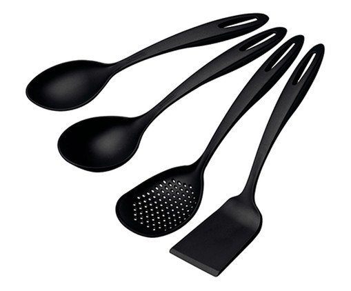 Jogo de Utensílios Abilit Preto, Preto | WestwingNow