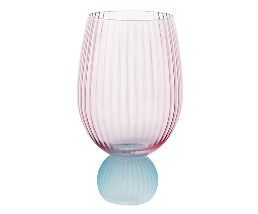 Taça Rosa com Base Azul, pink | WestwingNow