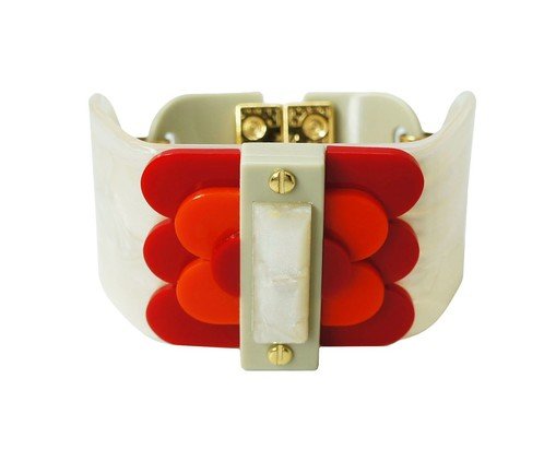 Bracelete Escamas Vermelho, Vermelho | WestwingNow