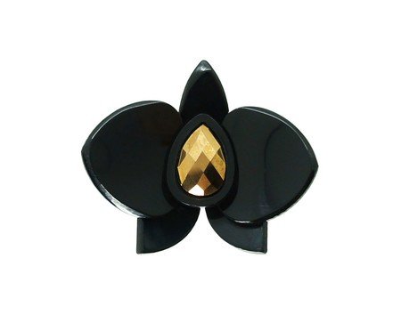 Anel Orquídea Preto | Westwing