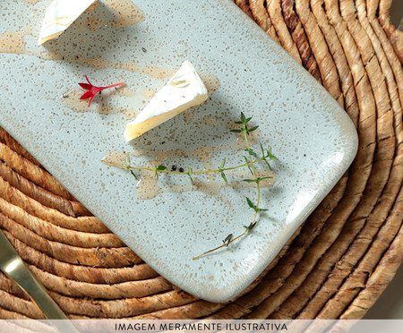 Jogo de Travessas Retangular Pequena Orgânico Vanilla Cru | Westwing