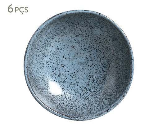 Jogo de Pratos Fundo Bio Night Sky Azul - 22,5cm, Azul | WestwingNow