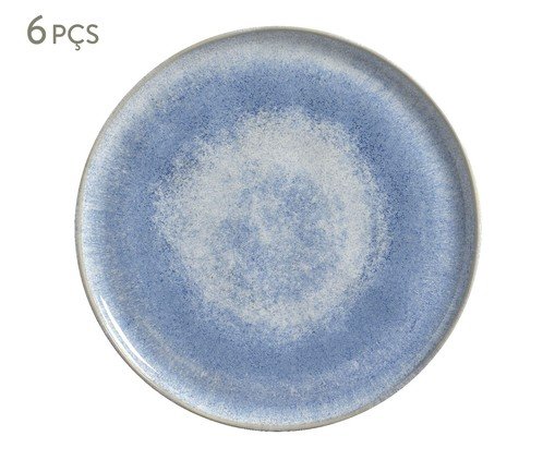 Jogo de Pratos Raso Bio Wave Azul, Azul | WestwingNow