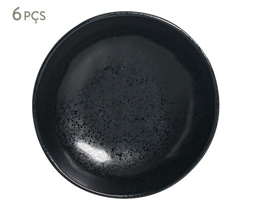 Jogo de Cumbucas Orgânico Eclipse Preto, Preto | WestwingNow