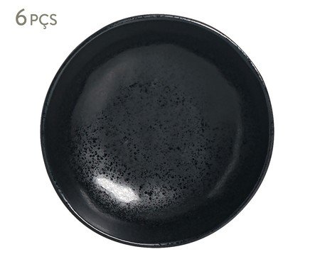 Jogo de Cumbucas Orgânico Eclipse Preto | Westwing