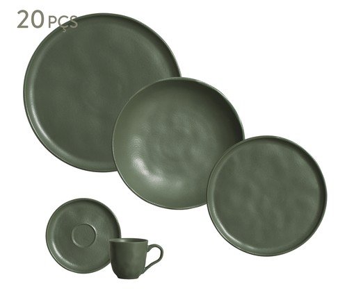 Aparelho de Jantar Bio Leaf Verde - 20Pçs, Verde | WestwingNow