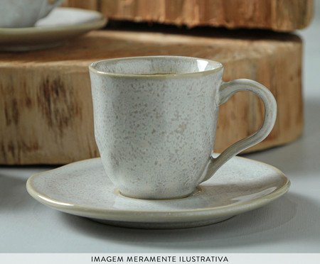Jogo de Xícaras para Café Orgânico Latte Cru | Westwing