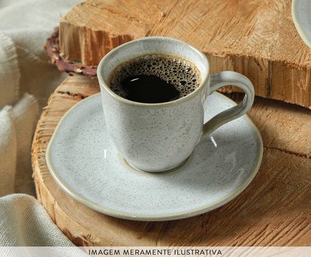 Jogo de Xícaras para Café Orgânico Latte Cru | Westwing
