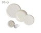 Aparelho de Jantar Bio Clay Areia - 30Pçs, Branco | WestwingNow