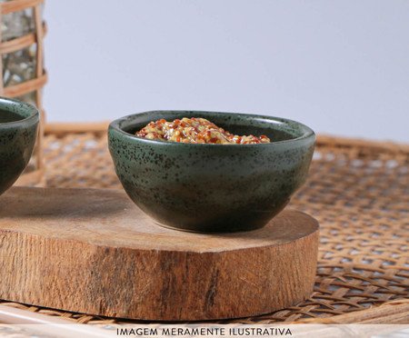 Jogo de Ramequins Pequeno Orgânico Greenery Verde | Westwing