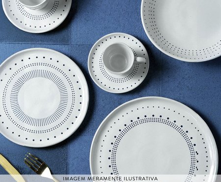 Jogo de Pratos para Sobremesa Bio Astral Étnico | Westwing