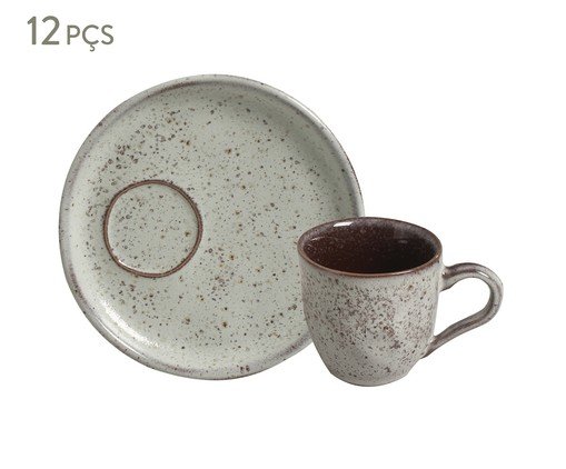 Jogo de Xícaras para Café Bio Pistache Verde Menta, Bege | WestwingNow