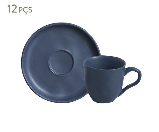 Jogo de Xícaras para Chá Bio Boreal Azul, Azul | WestwingNow