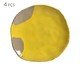 Jogo de Pratos Raso Orgânico Eco Stone Cerrado Amarelo, Amarelo | WestwingNow