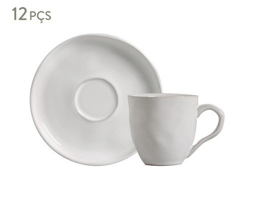 Jogo de Xícaras para Chá Bio New White, Branco | WestwingNow
