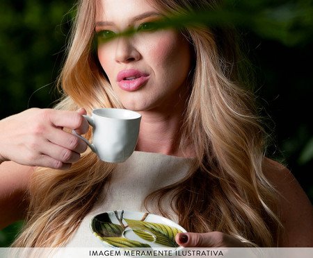 Jogo de Xícaras para Café Bio Éden Floral | Westwing