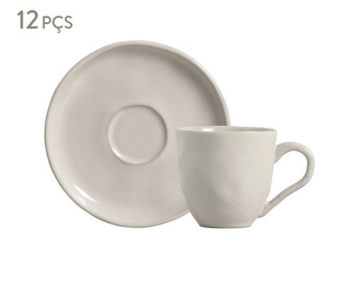 Jogo de Xícaras para Chá Bio Clay Areia, Bege | WestwingNow