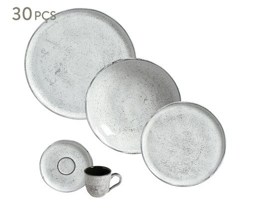 Aparelho de Jantar Bio Echo Branco, Cinza | WestwingNow