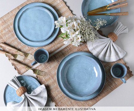 Aparelho de Jantar Bio Breeze Azul Claro | Westwing