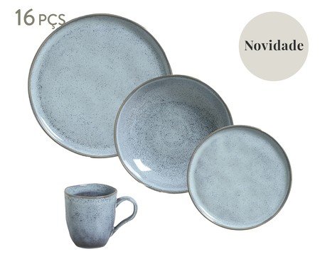 Aparelho de Jantar Bio Breeze Azul Claro | Westwing