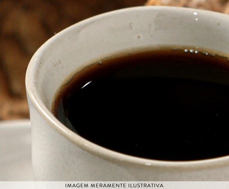 Jogo de Xícaras para Café Descentralizado Bio Glam Branco | Westwing