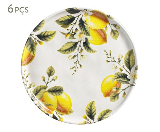 Jogo de Pratos para Sobremesa Bio Limonata Frutas, Colorido | WestwingNow