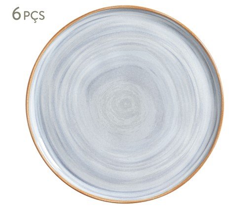 Jogo de Pratos Raso Bio Era Étnico, Azul | WestwingNow