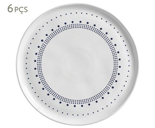 Jogo de Pratos Raso Bio Astral Étnico, Cinza | WestwingNow