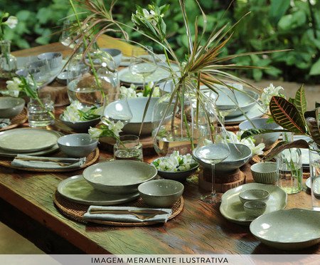 Aparelho de Jantar Bio Pistache Verde Menta | Westwing